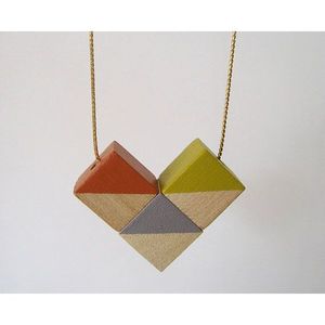 Collar de Cruz de Madera Boho Hecho a Mano para Mujer, Accesorios de Moda con Cristales - Product Image 4