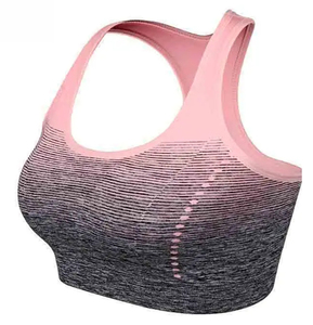 Women Sports <b>Bra</b> Fitness Front Adjustable Straps Yoga Wear Breathable Wireless Support High <b>Stretch</b> Activewear Top - Product Image 2