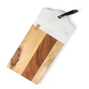 Latest Design Wooden Cheese Cutting Boards With Unique Design Enamel <b>Sticker</b> Custom Chopping Boards Kitchenware Usage - Product Image 5