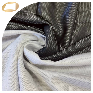 ผ้าถักอินเตอร์ล็อคโพลีเอสเตอร์ 100% ทนทาน สีทูโทน สำหรับชุดกีฬา - Product Image 1