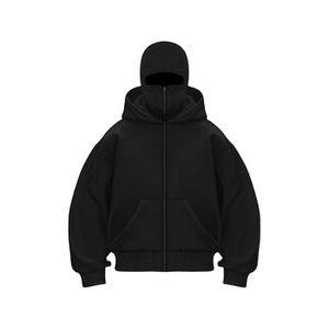 Sweat à capuche zippé en coton 100% de haute qualité - Product Image 1