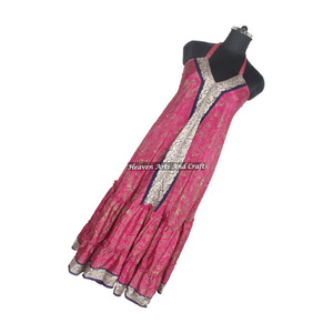 New Hippy Boho 2026 Trending Casual Wear For Girl's Silk <b>Spaghetti</b> Dress Ladies Elegant Dinner Gown Sleeveless Evening Gowns - Product Image 5