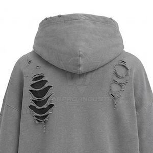 Sudaderas Casuales con Efecto Desgastado para Mujer, de Algodón Grueso con Forro Polar, Personalizables con Bordado - Product Image 4