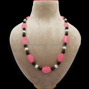 Pieza de moda de calidad Moda en capas Estilo de collar de moda Joyería hecha a mano personalizada Diseños de cuentas vibrantes - Product Image 3