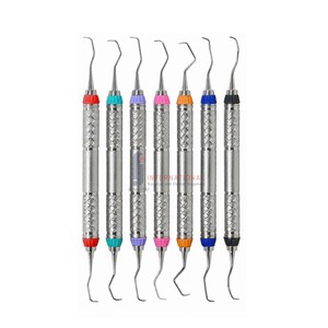Juego de Instrumentos Dentales Gracey Periodontales de 7 Piezas F.J. INTERNATIONAL, Más Vendido, Agarre Ergonómico, Alta Calidad, Certificado CE Clase I - Product Image 6