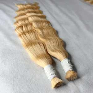 CDYHAIRVN 613 Blond, Cheveux Vietnamiens Remy, Double Trame Machine, Ondulation Profonde Lâche, 100g, Extensions de Cheveux en Gros - Product Image 1