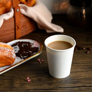 Bicchieri da Caffè Usa e Getta da 12 oz [Confezione da 300] Qualità Premium Peso Migliorato Bicchieri di Carta Bianchi da 12 oz - Product Image 3