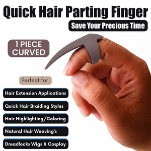 En gros, Anneau séparateur de doigts en silicone pour extensions capillaires, outil de coiffure facile - Product Image 2
