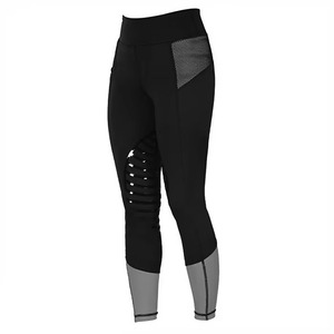 Culottes d'équitation sur mesure pour femmes, imprimées, avec patchs aux genoux, tissu extensible quadridirectionnel et respirant - Style Jodhpur - Product Image 4