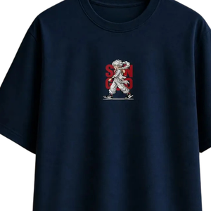 T-shirt graphique oversize pour homme, col rond, manches courtes, imprimé anime au dos, coupe ample, streetwear décontracté, vêtement de mode personnalisé - Product Image 3