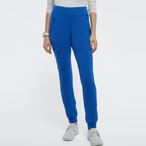 Tenue médicale OEM pour femme : Blouse à col en V et pantalon jogger – Confortable, extensible, uniforme d'hôpital – Fournisseur - Product Image 3