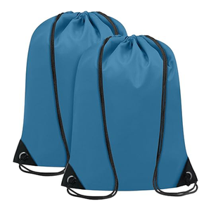 Eco Friendly polyester <b>Drawstring</b> Bag Custom Logo Reusable Packaging Gift <b>Pouch</b> Storage Bag Wholesale Manufacturer - Product Image 5