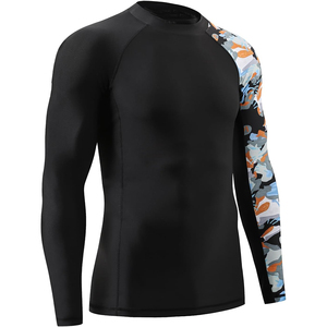 2026 Men's Eco-Friendly Quick Dry Lightweight Rash Guard Breathable Polyester/Nylon Material Comfortable Gym Training Sports - Product Image 4