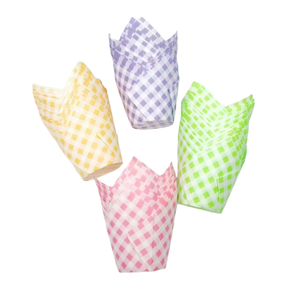 Youyang Tulip vàng in cupcake lót mỡ bằng chứng Lò an toàn <span class=keywords><strong>Muffin</strong></span> ly lễ hội dịp bánh công cụ nướng - Product Image 1