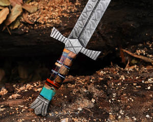 Épée Viking personnalisée en acier inoxydable forgé à la main avec fourreau - Épée de chasse artisanale pour costumes et armures - Product Image 4