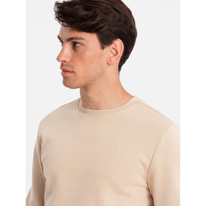 High Quality Custom Logo Mens Tracksuit Blank Plain Beige Crewneck Sweatshirt and Jogger <b>Set</b> OEM Sweat Suit Wholesale - Product Image 6