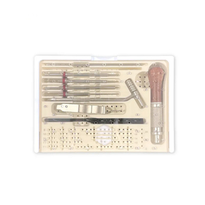 ชุดเครื่องมือเจาะกระดูกออร์โธปดิกส์ ชุดเครื่องมือผ่าตัดสแตนเลสสตีล อุปกรณ์ผ่าตัดเศษกระดูกขนาดเล็ก ชุดอุปกรณ์การแพทย์แบบใช้ซ้ำได้ - Product Image 1