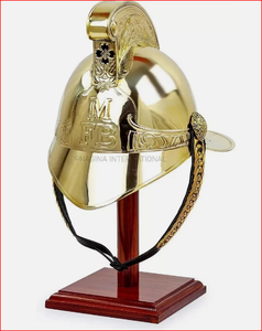 Full Brass Fireman Helmet Vintage <b>Marine</b> Chief Fireman Wearable Helmet - Product Image 1