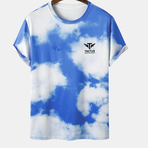 เสื้อยืดคอลเลคชั่นฤดูร้อนผ้าฝ้าย 100% คุณภาพสูง ทรงหลวม ใส่สบาย พิมพ์ลาย สำหรับผู้ชาย - Product Image 1