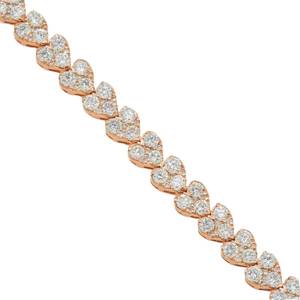 Bracelet Hip Hop de style tennis en moissanite de qualité supérieure, serti de diamants, avec pierres brillantes, en argent poli - Product Image 3