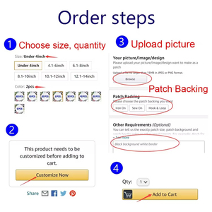 Écussons brodés à la machine, patchs et badges brodés pas chers, écussons brodés personnalisés fabriqués au Pakistan - Product Image 5