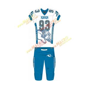 เสื้อฟุตบอลอเมริกันแบบซับลิเมชั่นลดราคาพิเศษ ชุดทีมสั่งทำได้ ยูนิเซ็กส์ ผู้ใหญ่ ไซส์ใหญ่ ระบายอากาศ แห้งเร็ว ขายส่ง - Product Image 2