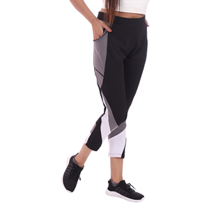 <span class=keywords><strong>Pantaloni</strong></span> sportivi da uomo per il tempo libero |   <span class=keywords><strong>Pantaloni</strong></span> da Ginnastica Elasticizzati in 4 Direzioni |   Tessuto Quick Dry in Spandex/Poliestere con Striscia Laterale e Stampa HD Personalizzata per Abbigliamento da Corsa - Product Image 4