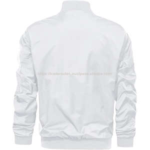 Chaqueta de Béisbol Varsity de Satén Pakistaní para Hombre, Chaqueta Bomber Casual XL, Impermeable, de Microfelpa, Talla Grande, Lisa, Teñida y Recubierta - Product Image 2