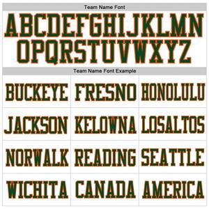 Camiseta de Fútbol Personalizada Blanca, Verde y Naranja, Auténtica, Transpirable, para Entrenamiento Deportivo, Manga Corta - Product Image 5