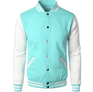 Veste de baseball de style universitaire personnalisée, coupe ajustée, couleur unie, patchwork, respirante, qualité supérieure - Product Image 6
