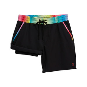 Short de plage athlétique haute performance pour femme Solid Trader Advanced Dry Tech avec coutures non irritantes et confort amélioré - Product Image 3
