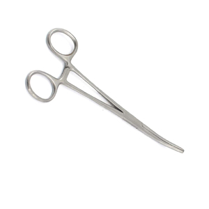 Pinces chirurgicales hémostatiques en acier inoxydable de haute qualité, courbées/droites, avec système de verrouillage à cliquet, 5 pouces - Product Image 2