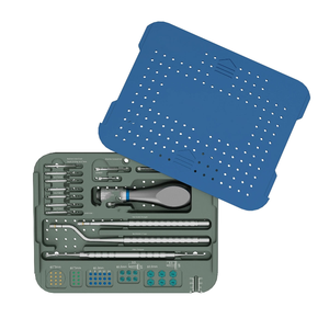 Kit de chirurgie GBR pour implants dentaires avec poignée à dégagement rapide, vis de tente, supports osseux, porte-clous et source d'alimentation électrique - Product Image 2