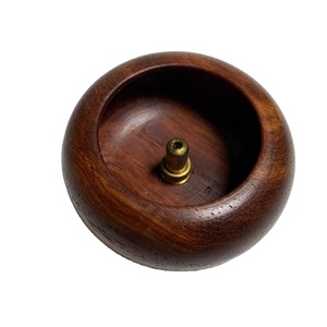 Soporte de incienso de madera artesanal, receptor de cenizas tradicional para palos y conos, soporte decorativo de aromaterapia para uso doméstico y de yoga - Product Image 1