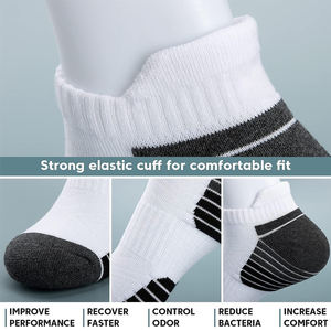 Chaussettes de sport athlétiques personnalisables et respirantes pour l'entraînement, idéales pour l'impression et la distribution au détail - Product Image 4
