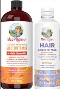 Ensemble de soins capillaires Mary Ruth de qualité supérieure, liquide pour la croissance des cheveux, supplément de vitamine biotine, ensemble de soins de beauté - Product Image 2