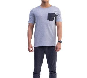 เสื้อยืดคอกลมแขนสั้นสำหรับผู้ชายผ้าฝ้าย100% ปรับแต่งได้ฤดูร้อน - Product Image 1