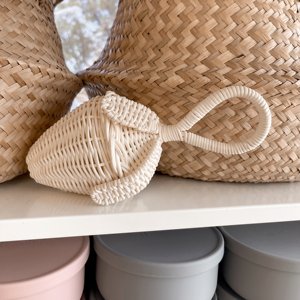 Juguete sensorial para bebés, sonajero de ratán, mordedores para bebés, juguetes de guardería, sonajeros de fresa natural - Product Image 4