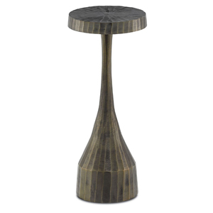 Vintage Style Aluminium Side <b>Table</b> Round Top Handmade Casted Aluminium <b>Folded</b> <b>Table</b> for Living Room and Bedroom - Product Image 6