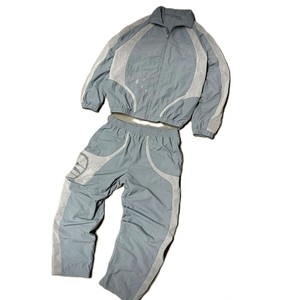 Lightweight Nylon Panel Work Windbreaker <b>Set</b> Custom Wholesale Factory USA Casual Autumn Layering Jacket Pants Urban Outfit - Product Image 5