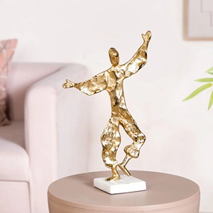 Escultura Metálica Moderna, Elegante Pieza de Arte Decorativa para el Hogar, Sala de Estar, Oficina y Decoración de Mesa, Escultura Metálica Abstracta - Product Image 6