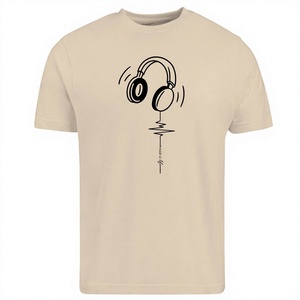 T-shirt à manches courtes pour homme imprimé Wild Life, coupe classique, col rond, jersey décontracté en coton, haut de qualité supérieure, 100% coton, impression personnalisée - Product Image 5