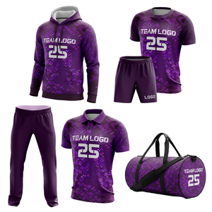 Conjuntos de uniformes de fútbol, paquete completo, talla adulto, uniformes de fútbol para partidos de club con nombre y número del equipo - Product Image 2
