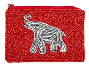 Monedero Pequeño con Bordado de Cuentas Hecho a Mano Tradicionalmente por MULTI CRAFT, con Diseño de Elefante, Elegante, Lujoso, Nuevo y Bonito - Product Image 2