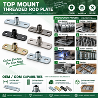Plaque de montage filetée supérieure M8 M10 3/8 1/2 à filetage femelle pour suspension de plafond, base de fixation pour CVC OEM