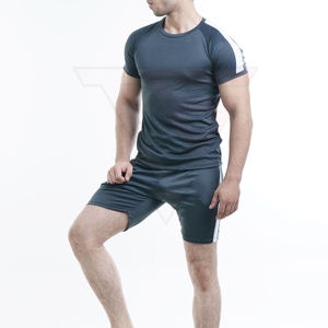 Camiseta Deportiva Personalizada con Logotipo, Unisex, Cuello en V, Manga Corta, Secado Rápido, Transpirable, Antiestática, de Poliéster/Algodón, para Gimnasio, Fitness y Entrenamiento - Product Image 4