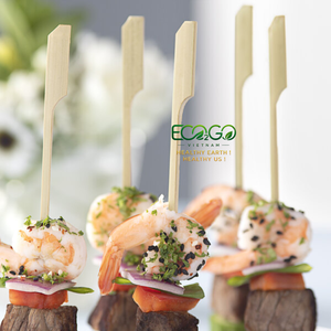 Bamboo Food Picks and Skewers for Food Presentation, Appetizers, Desserts, Cocktails and Catering Eco2go Vietnam - Product Image 5