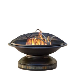 Linea Exports Inc. Brasero con pantalla antichispas, para leña, para patio, jardín, hoguera, calentador de barbacoa, para camping en el patio trasero, de alta resistencia - Product Image 1