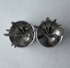 Organisateur d'ustensiles en acier inoxydable avec support amovible, porte-couverts moderne pour la vaisselle de cuisine - Product Image 4