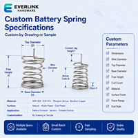 Ressorts de batterie personnalisés avec contact stable pour dispositif de surveillance portable – Fourniture OEM